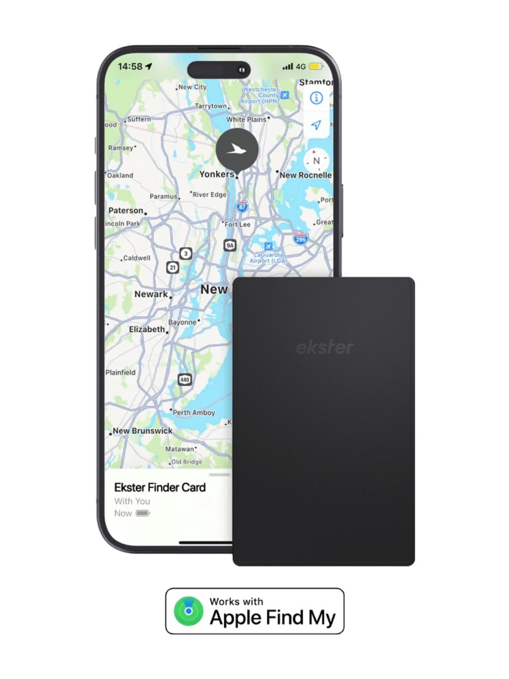 Ekster Finder Card - Black